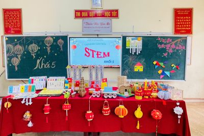 Trường Tiểu học Khánh Dương tổ chức trưng bày sản phẩm STEM của các khối lớp!