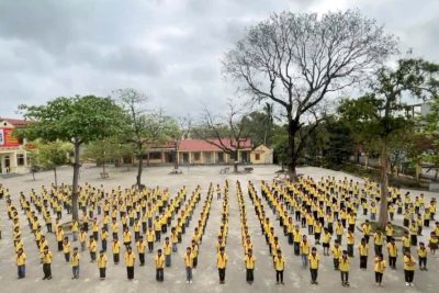 TRƯỜNG TIỂU HỌC KHÁNH DƯƠNG HƯỞNG ỨNG NGÀY HỘI ĐỒNG DIỄN VÕ NHẠC VOVINAM